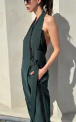 JSP backless suited jumpsuit