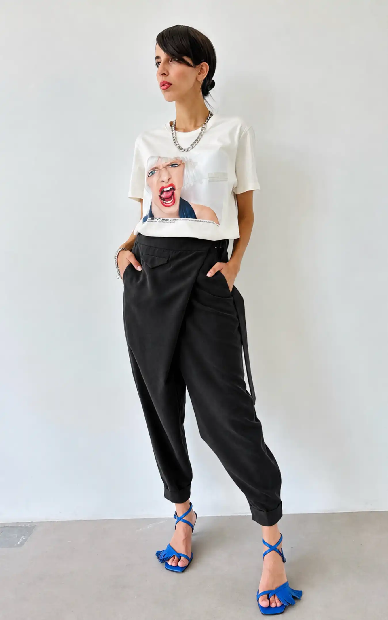150 black trousers title JSP Pantalone 150 - Слика 1