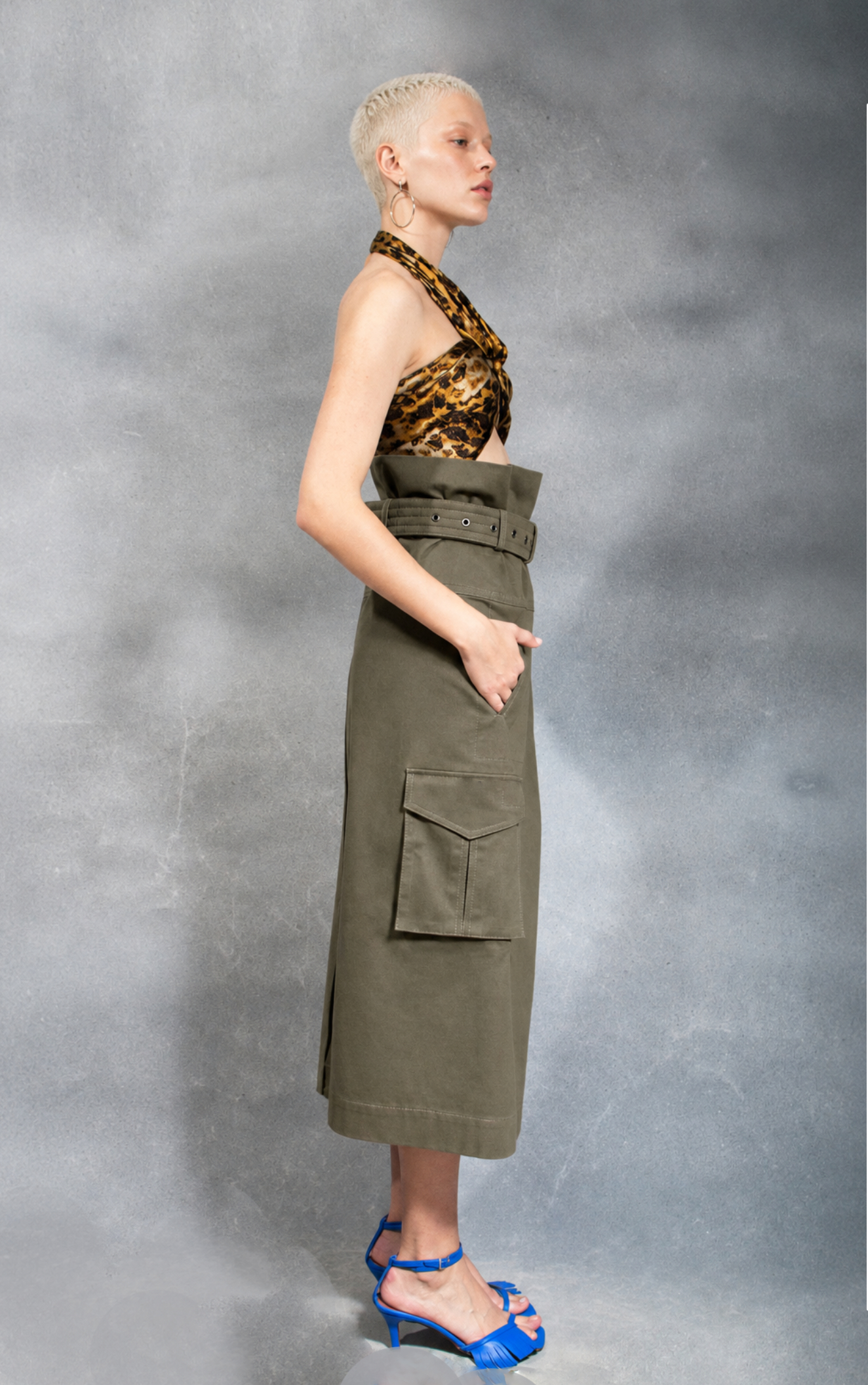 pantalone 159maslinaste JSP Pantalone 159 - Slika 1
